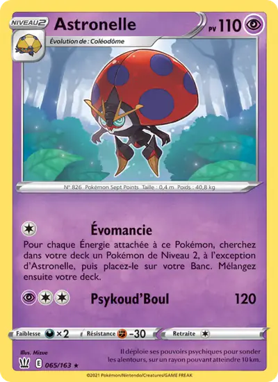 Image de la carte Pokemon Astronelle 065/163