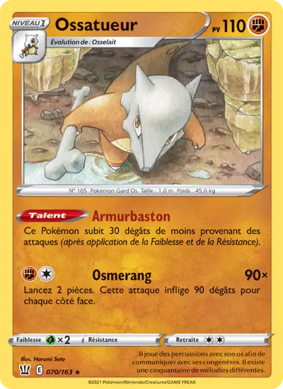 Image de la carte Pokemon Ossatueur 070/163