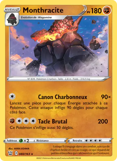Image de la carte Pokemon Monthracite 080/163