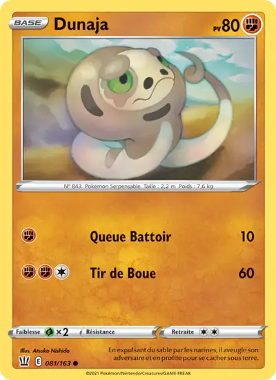 Image de la carte Pokemon Dunaja 081/163