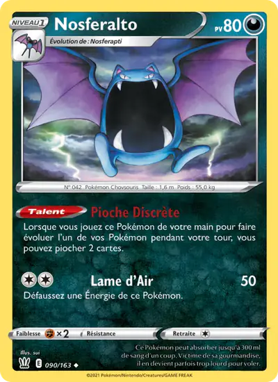 Image de la carte Pokemon Nosferalto 090/163