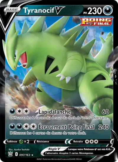 Image de la carte Pokemon Tyranocif V 097/163