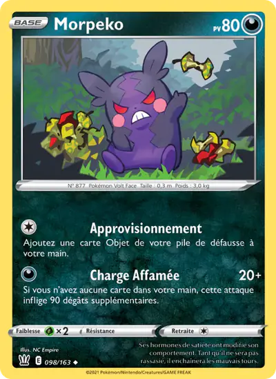 Image de la carte Pokemon Morpeko 098/163