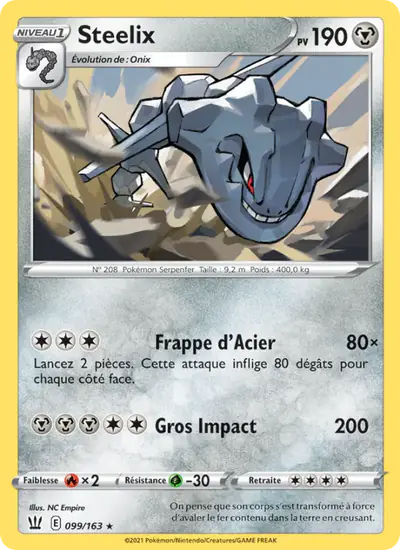 Image de la carte Pokemon Steelix 099/163