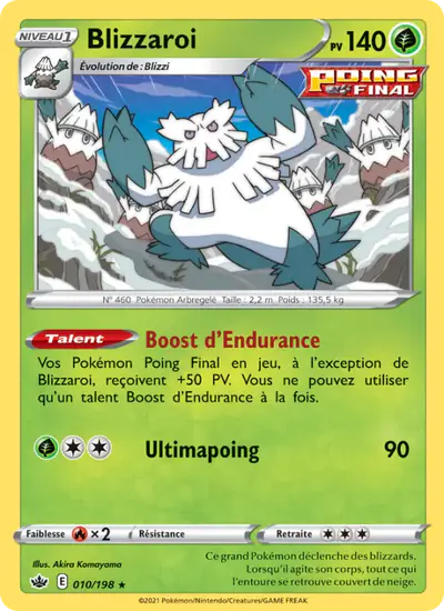 Image de la carte Pokemon Blizzaroi 010/198