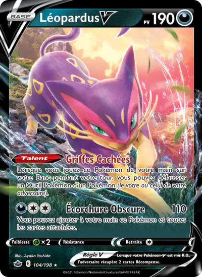 Image de la carte Pokemon Léopardus V 104/198