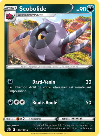 Image de la carte Pokemon Scobolide 106/198