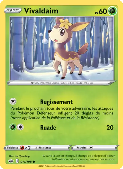 Image de la carte Pokemon Vivaldaim 011/198
