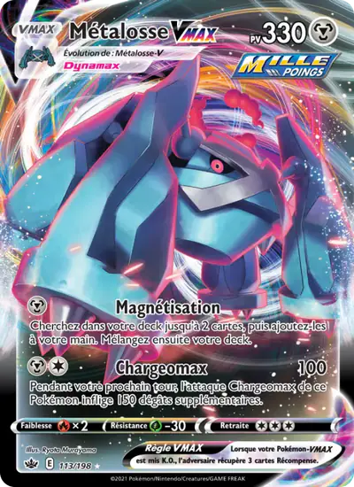 Image de la carte Pokemon Métalosse VMAX 113/198