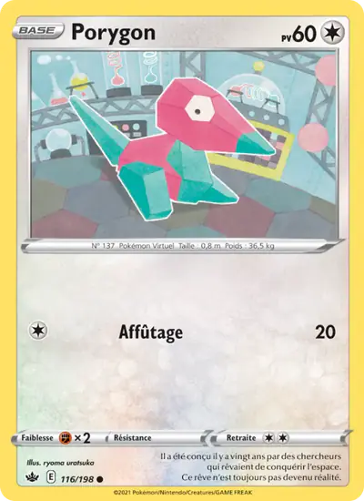 Image de la carte Pokemon Porygon 116/198