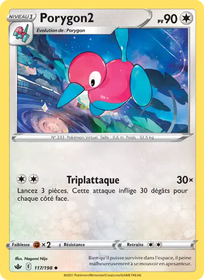Image de la carte Pokemon Porygon2 117/198