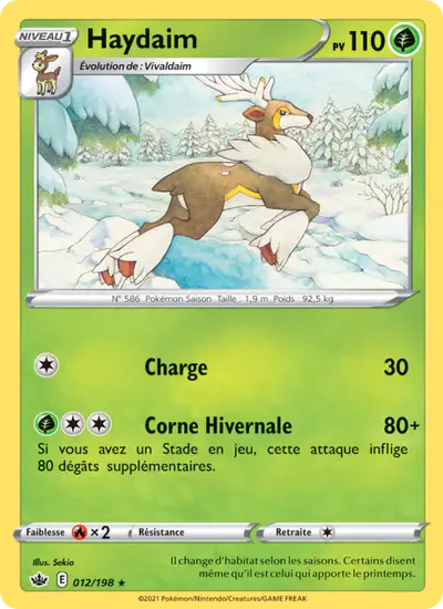 Image de la carte Pokemon Haydaim 012/198