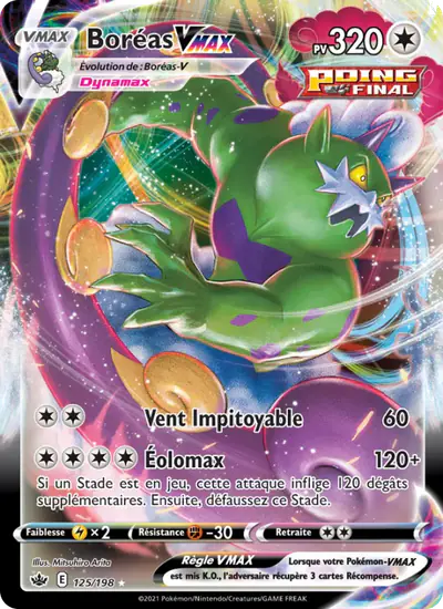 Image de la carte Pokemon Boréas VMAX 125/198