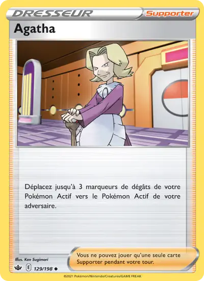 Image de la carte Pokemon Agatha 129/198