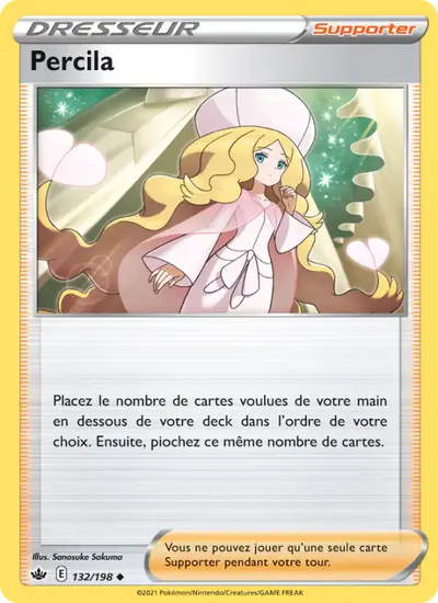 Image de la carte Pokemon Percila 132/198