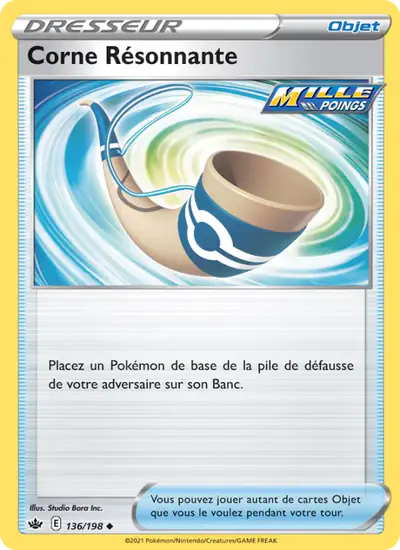 Image de la carte Pokemon Corne Résonnante 136/198