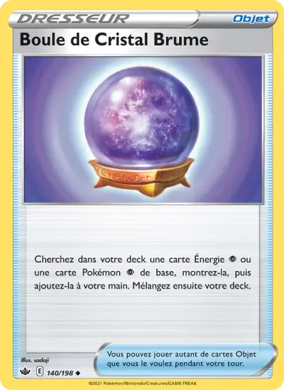 Image de la carte Pokemon Boule de Cristal Brume 140/198