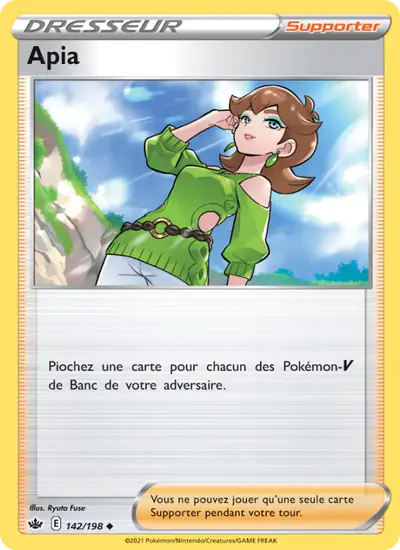 Image de la carte Pokemon Apia 142/198