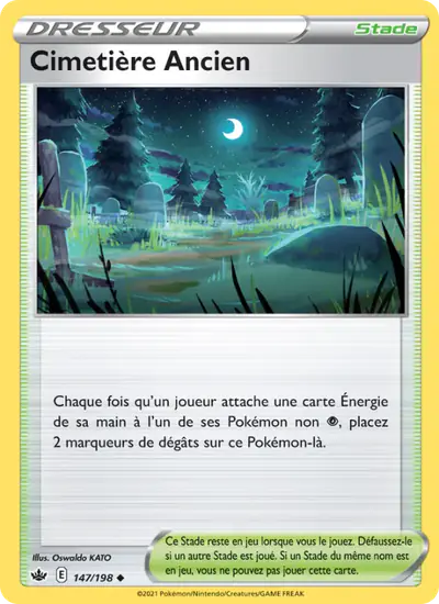 Image de la carte Pokemon Cimetière Ancien 147/198