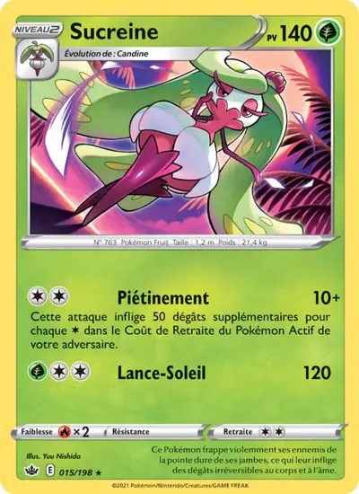 Image de la carte Pokemon Sucreine 015/198