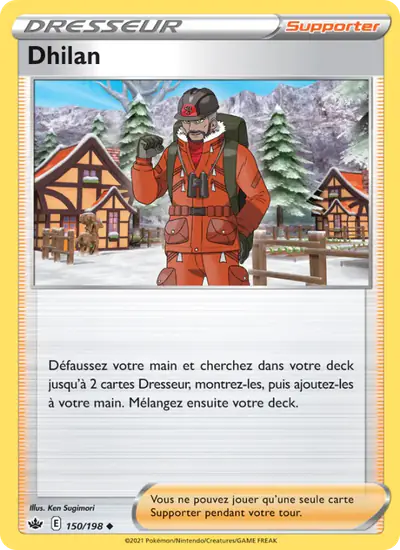 Image de la carte Pokemon Dhilan 150/198