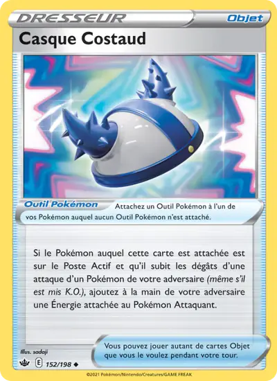 Image de la carte Pokemon Casque Costaud 152/198