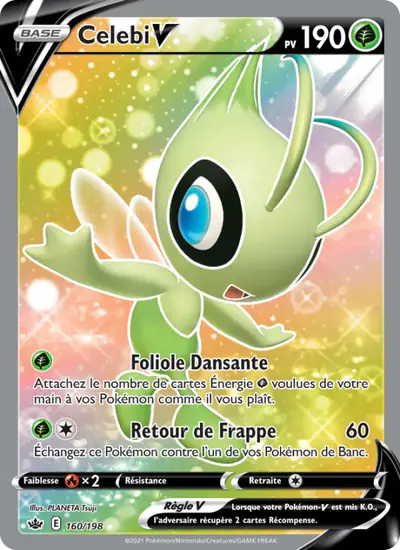 Image de la carte Pokemon Celebi V 160/198