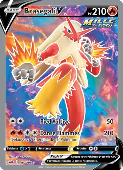 Image de la carte Pokemon Braségali V 161/198