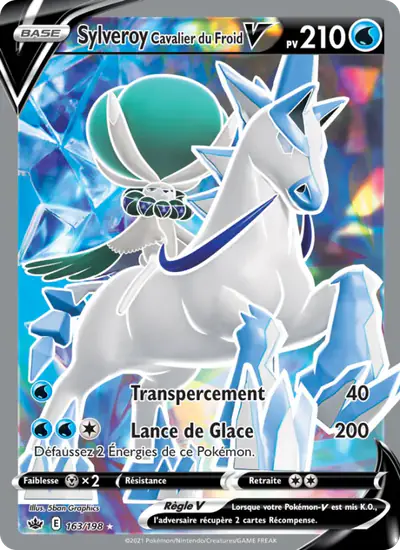 Image de la carte Pokemon Sylveroy Cavalier du Froid V 163/198