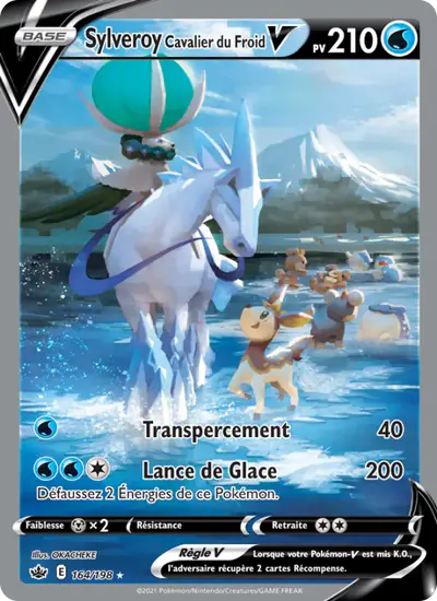 Image de la carte Pokemon Sylveroy Cavalier du Froid V 164/198