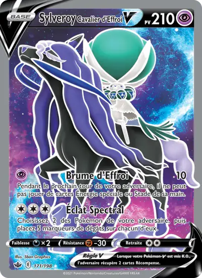 Image de la carte Pokemon Sylveroy Cavalier d'Effroi V 171/198