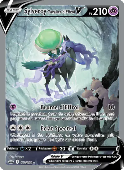 Image de la carte Pokemon Sylveroy Cavalier d'Effroi V 172/198