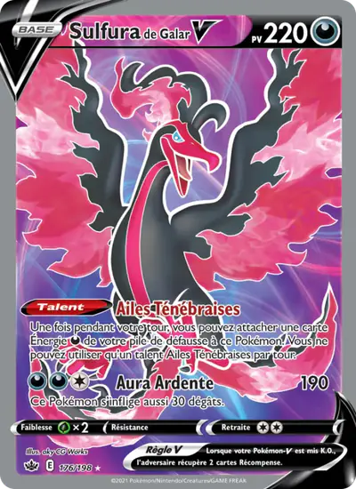 Image de la carte Pokemon Sulfura de Galar V 176/198