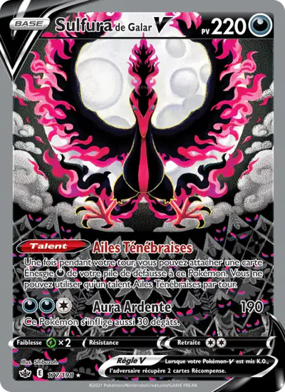 Image de la carte Pokemon Sulfura de Galar V 177/198