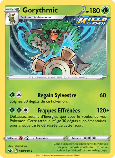 Image de la carte Pokemon Gorythmic 018/198