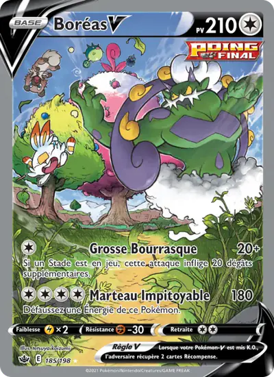 Image de la carte Pokemon Boréas V 185/198