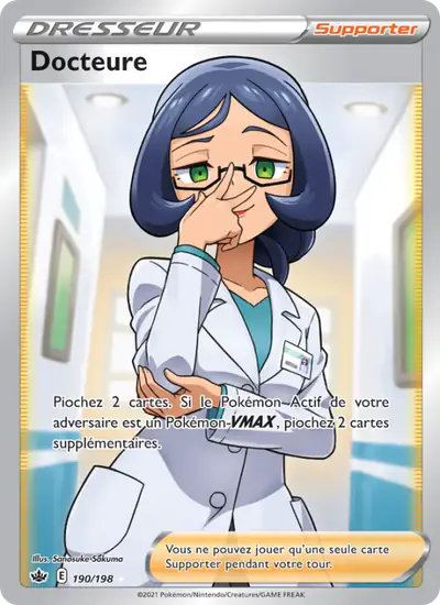 Image de la carte Pokemon Docteure 190/198