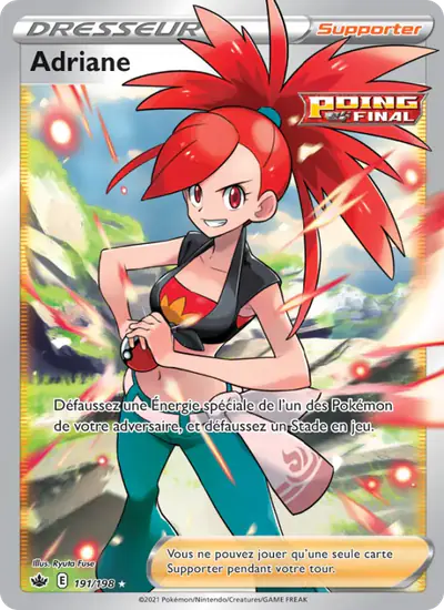 Image de la carte Pokemon Adriane 191/198