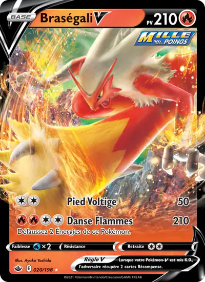 Image de la carte Pokemon Braségali V 020/198
