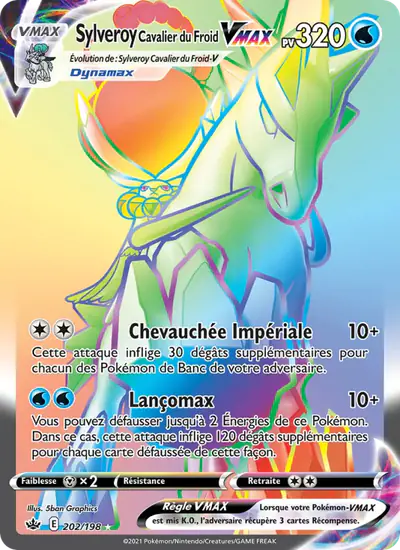 Image de la carte Pokemon Sylveroy Cavalier du Froid VMAX 202/198