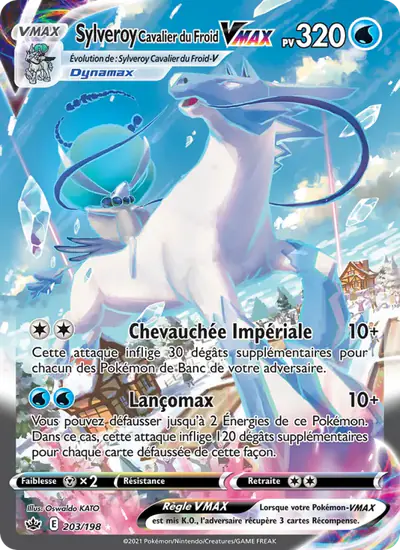 Image de la carte Pokemon Sylveroy Cavalier du Froid VMAX 203/198