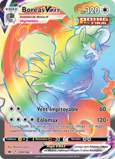 Image de la carte Pokemon Boréas VMAX 209/198
