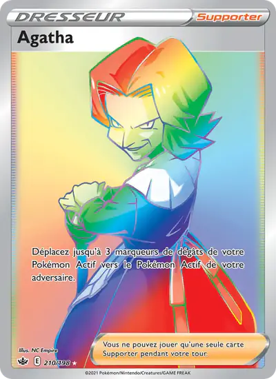 Image de la carte Pokemon Agatha 210/198