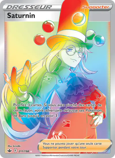 Image de la carte Pokemon Saturnin 211/198