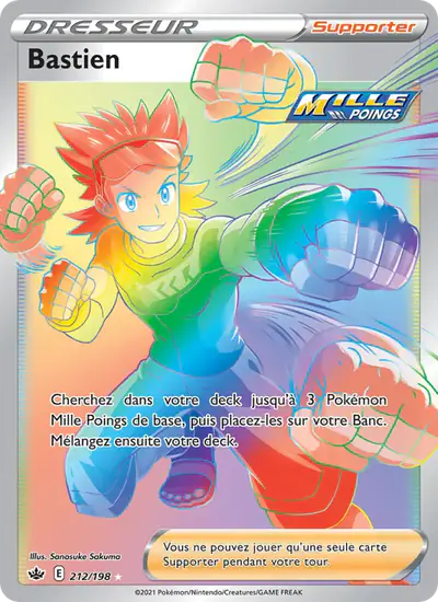 Image de la carte Pokemon Bastien 212/198