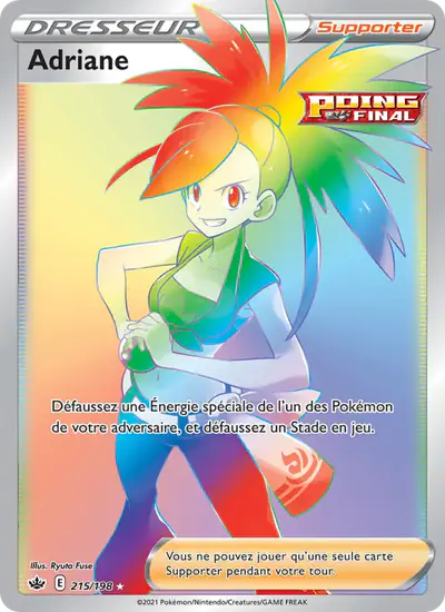 Image de la carte Pokemon Adriane 215/198