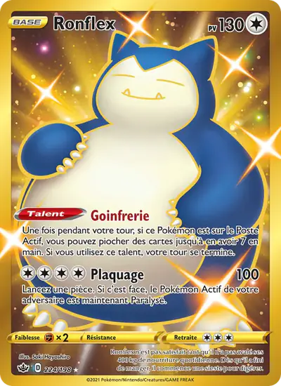 Image de la carte Pokemon Ronflex 224/198