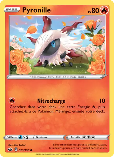 Image de la carte Pokemon Pyronille 023/198