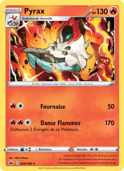 Image de la carte Pokemon Pyrax 024/198