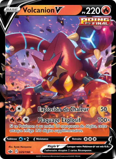 Image de la carte Pokemon Volcanion V 025/198